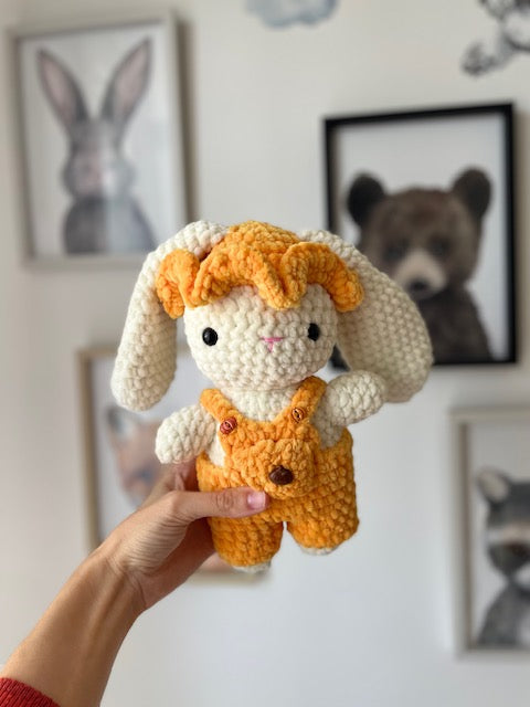 Ruben le lapin salopette